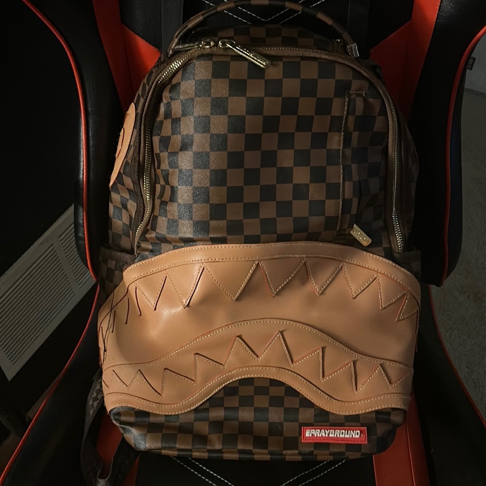 Spray ground (brown and tan) backpack, used maybe twice